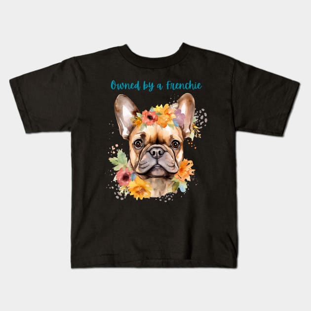 Fancy French Bulldog Kids T-Shirt by Createdreams